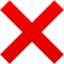 :x: ❌
